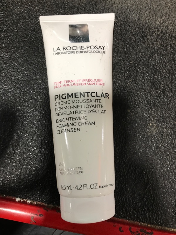 Photo 2 of La Roche-Posay Pigmentclar Brightening Face Cleanser, Exfoliating Face Wash with LHAs, Dark Spot Remover and Skin Tone Brightening, Fragrance Free Foaming Cream Cleanser (Pack of 1)