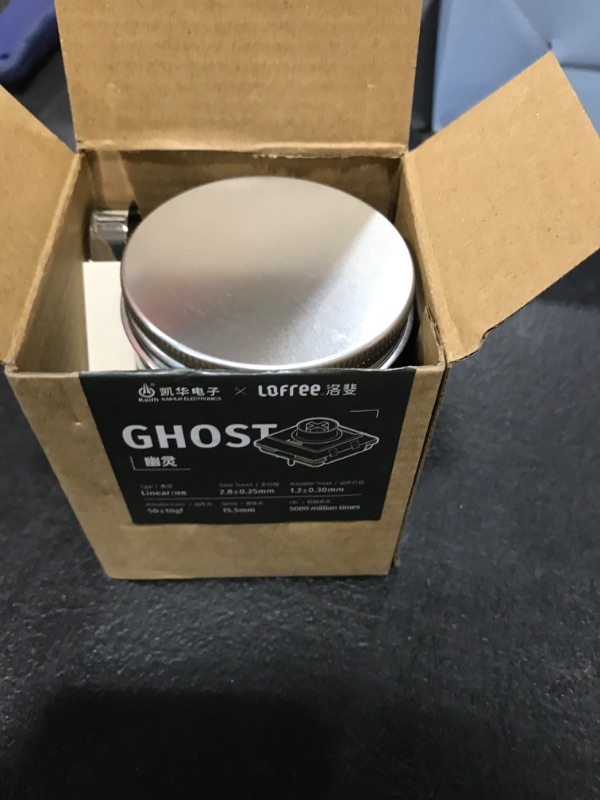 Photo 1 of LOFREE Kailh Ghost Switches Compatible Flow84 Mechanical Keyboard, Low-Profile, Linear, Quiet Sound, Hot-swappable, Full POM Material and Featherlight Touch - 90pcs Linear Switch