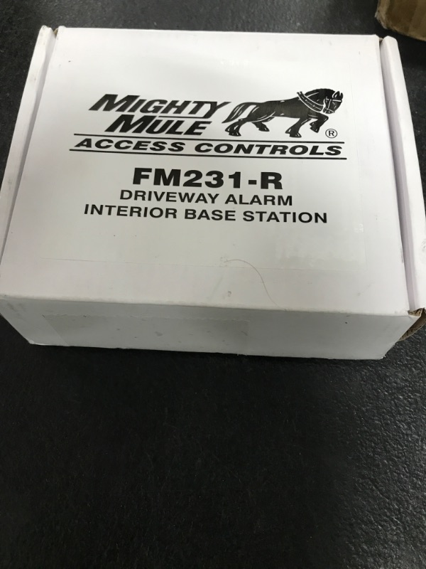 Photo 1 of Mighty Mule Interior Wireless Replacement/Additional Driveway Alarm Base Station for Mighty Mule Outdoor Motion Detectors - Compatible with Mighty Mule Automatic Gate Openers - Black, FM231-R