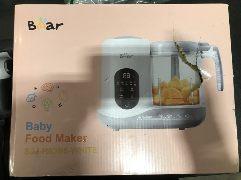 Photo 2 of Bear 2023 Baby Food Maker | One Step Baby Food Processor Steamer Puree Blender | Auto Cooking & Grinding | Baby Food Puree Maker with Self Cleans | Touch Screen Control