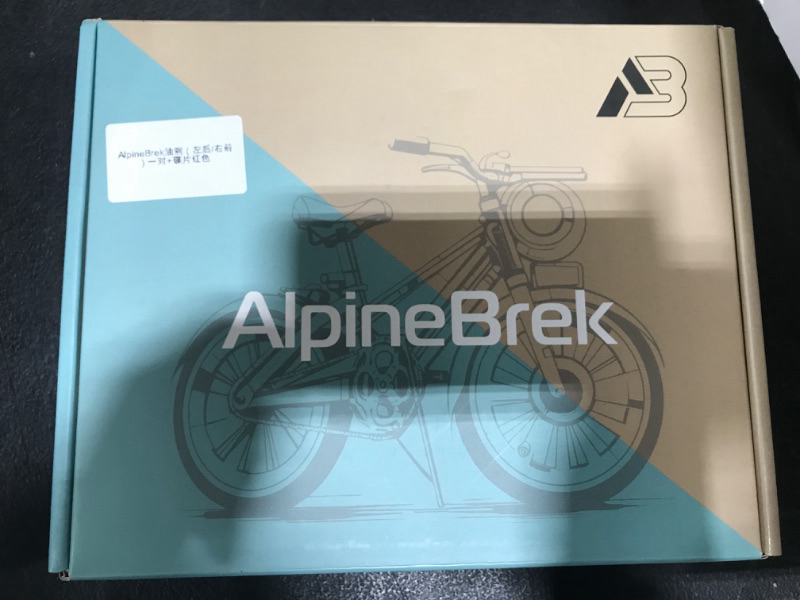 Photo 2 of AlpineBrek Hydraulic Disc Brake Set For MTB(Red), E-Bike, And Bicycle - Hydraulic Bike Brakes, Disc Brakes, MTB Brakes - Front 900mm and Rear 1500mm