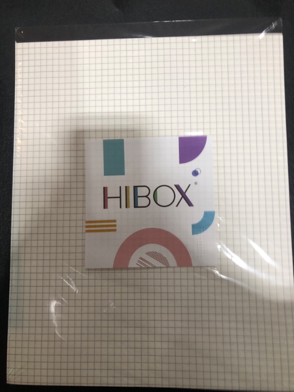 Photo 2 of HIBOX 6PCS Graph Paper Pads, 8.5"x11" White Graph Paper Legal Pad 5x5 Quad Ruled Notepads 300 Sheets for Office School