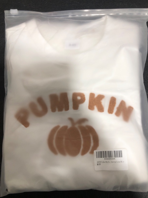 Photo 2 of ADXSUN Toddler Boy Girl Halloween Outfit Pumpkin/Spooky Sweatshirt Fall Hoodie Top Clothes White