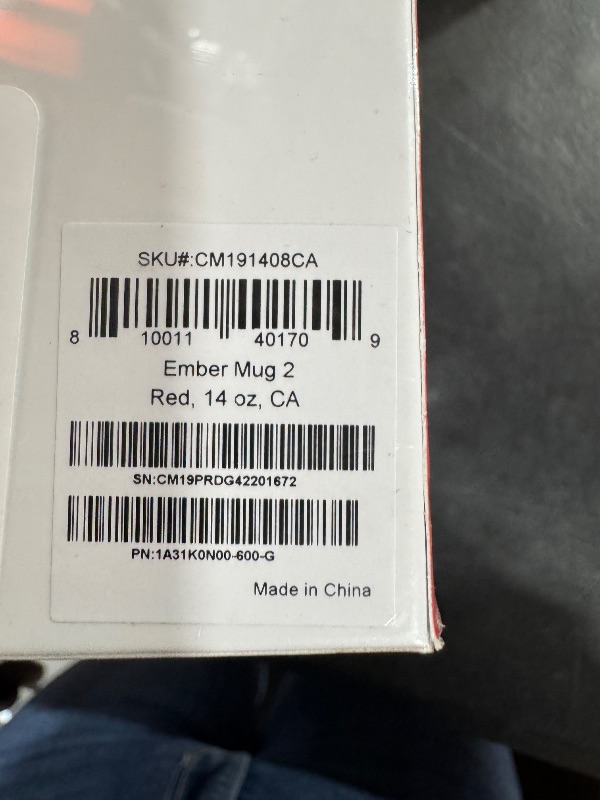Photo 3 of Ember Temperature Control Smart Mug 2, 14 Oz, App-Controlled Heated Coffee Mug with 80 Min Battery Life and Improved Design, Red