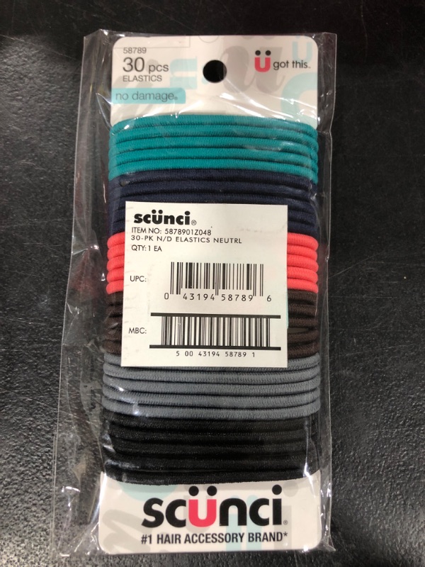 Photo 1 of Scunci No Damage Ponytail Holders - 30 pieces