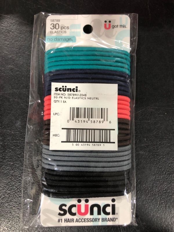 Photo 1 of Scunci No Damage Ponytail Holders - 30 pieces