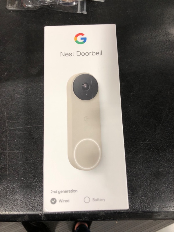 Photo 3 of Google Nest Doorbell - (Wired, 2nd Gen) - Wired Video Doorbell Camera - Doorbell Security Camera - Linen