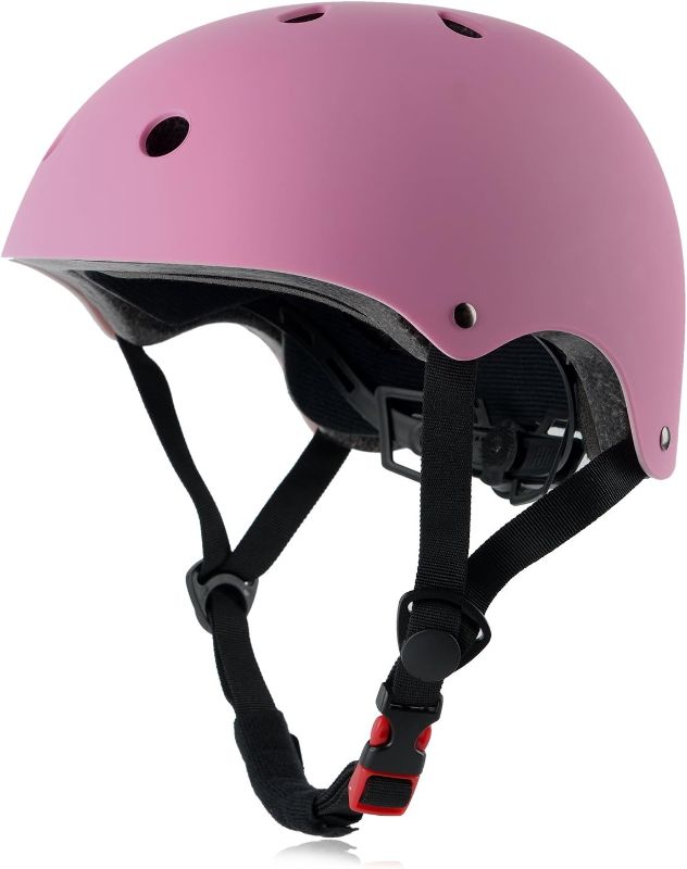 Photo 1 of Kids Bike Helmet, Adjustable and Multi-Sport, from Toddler to Youth, 3 Sizes (Black)