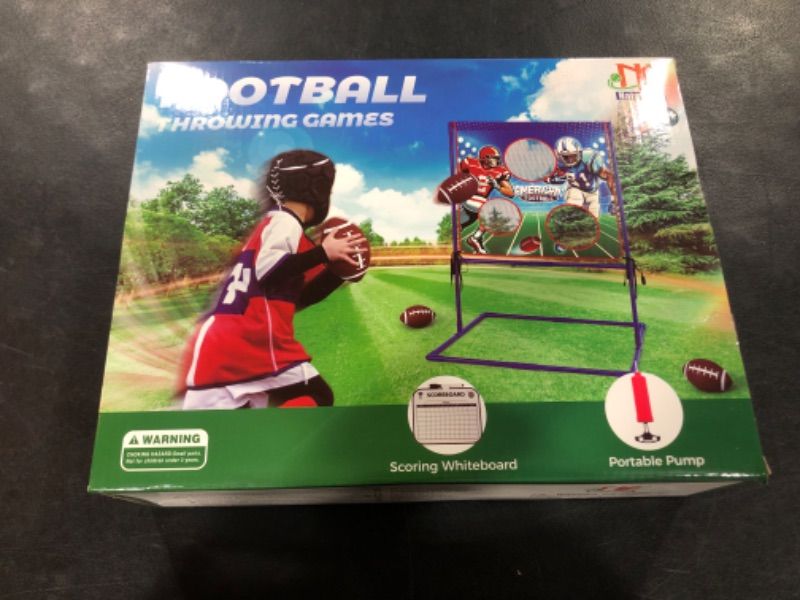 Photo 2 of NatuBeau Football Target, Football Games, Toys for Ages 8-13, Throwing Target, Games for Kids 8-12, Football Gifts for Boys Teens Girls, Kids Outdoor Games, 3 Holes