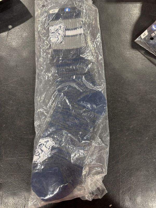 Photo 2 of For Bare Feet Men's NCAA Butler Bulldogs First String Crew Sock Team Color Large