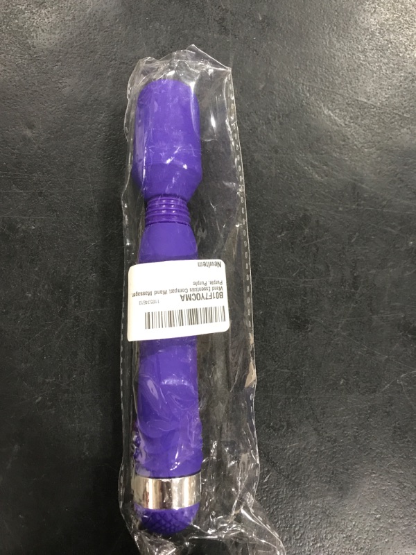 Photo 2 of Wand Essentials Compact Wand Massager, Purple, Purple