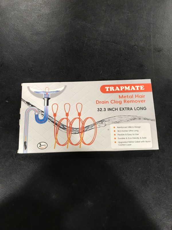 Drain Snake Hair Drain Clog Remover, 32.3 Inch AntiBreak Drain Snake