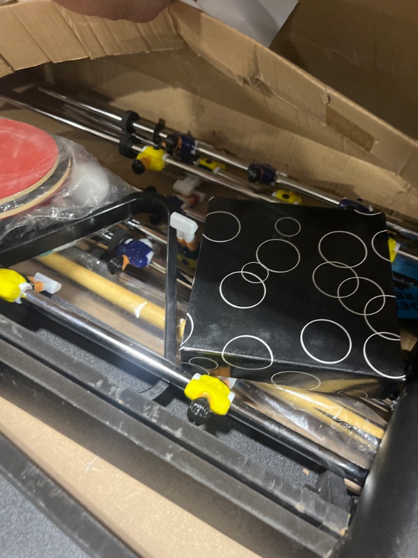 View 3 of SereneLife Multi Game Table, 48" Sports Arcade Games with Accessories, Ping Pong, Hockey, Pool Billiards, Soccer Foosball All in One, for Indoor and Outdoor, Family, Kids and Adults 47"L x 24"W x 32"H
