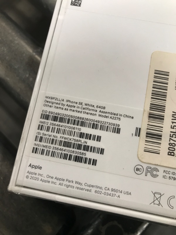 Photo 3 of Apple iPhone SE (64GB, White) [Carrier Locked], Carrier Subscription, CRICKET WIRELESS