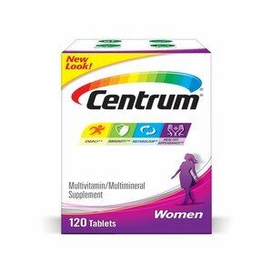 Photo 1 of  Centrum Women Multivitamin-Multimineral Tablets 120 Tablets, BEST BY 01 2026