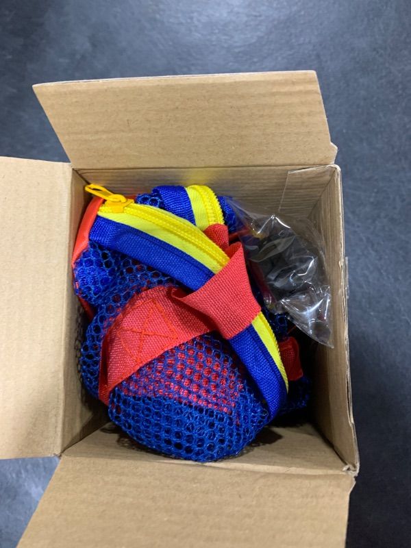 Photo 2 of AMOR PRESENT Sport Balls for Kids, Inflatable Balls with Bag Includes Rainbow Kickballs Volleyballs Dodgeballs, Fun Indoor Outdoor Toys, Sport Soft Bouncy Playground Balls, for Kids Sport Party Favors
