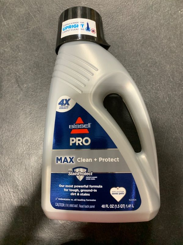 Photo 1 of Bissell 78H63 Deep Clean Pro 4X Deep Cleaning Concentrated Carpet Shampoo, 48 ounces - Silver Unscented 48 Fl Oz (Pack of 1)