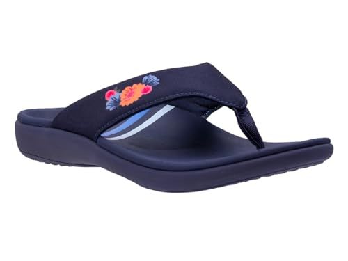 Photo 1 of REVITALIGN Women's Yumi Tropic Flip-Flop, Navy, 12
