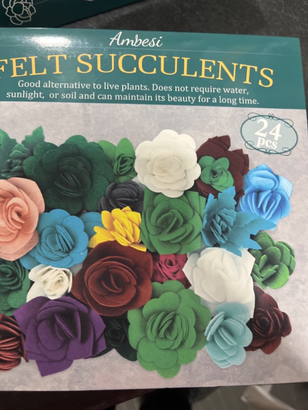 Photo 2 of Ambesi Make You Own Felt Succulent Craft kits, DIY Handmade Arts and Crafts Projects, Crafts Set for Kids Ages 8-12, Gifts for Girls 6-12 Years Old, DIY Activity Birthday Valentine's Day Gift