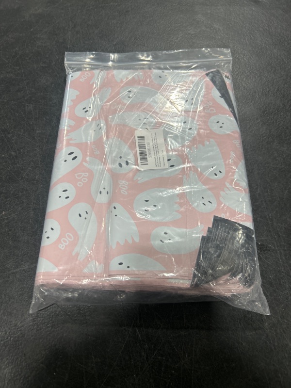 Photo 2 of JarThenaAMCS 100Pcs Halloween Poly Mailers 10 x 13 Inch Pink Ghost Packaging Bags Self Seal Mailing Envelope Bags for Small Business Clothing Gift