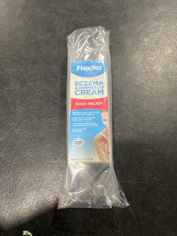 Photo 1 of Flexitol Eczema & Dermatitis Cream – Steroid & Fragrance Free for Sensitive, Irritated Skin with 5% Colloidal Oatmeal -- EXP JAN 2025
