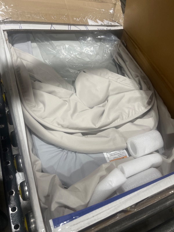 Photo 1 of Chicco LullaGo® Anywhere LE Portable Bassinet, Space-Saving Baby Bassinet with Canopy, Waterproof Mattress and Fitted Sheet, Travel Bassinet for Baby Includes Carry Bag | Serene/Beige