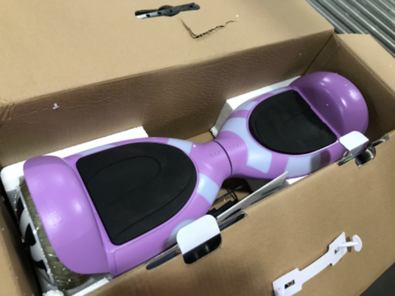 Photo 2 of NON FUNCTIONAL, Jetson Litho X Hoverboard | Weight Limit up to 220 lb, Ages 12+ | Purple | Lava LED technology, Light-Up Deck, Illuminated Rims, Illuminated Tires, 500-Watt Motor | Top Speed of 10 MPH | Range up to 10 Miles | 5 Hour Charge Time | 36V, 2.0