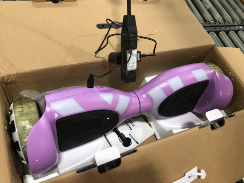 Photo 3 of NON FUNCTIONAL, Jetson Litho X Hoverboard | Weight Limit up to 220 lb, Ages 12+ | Purple | Lava LED technology, Light-Up Deck, Illuminated Rims, Illuminated Tires, 500-Watt Motor | Top Speed of 10 MPH | Range up to 10 Miles | 5 Hour Charge Time | 36V, 2.0