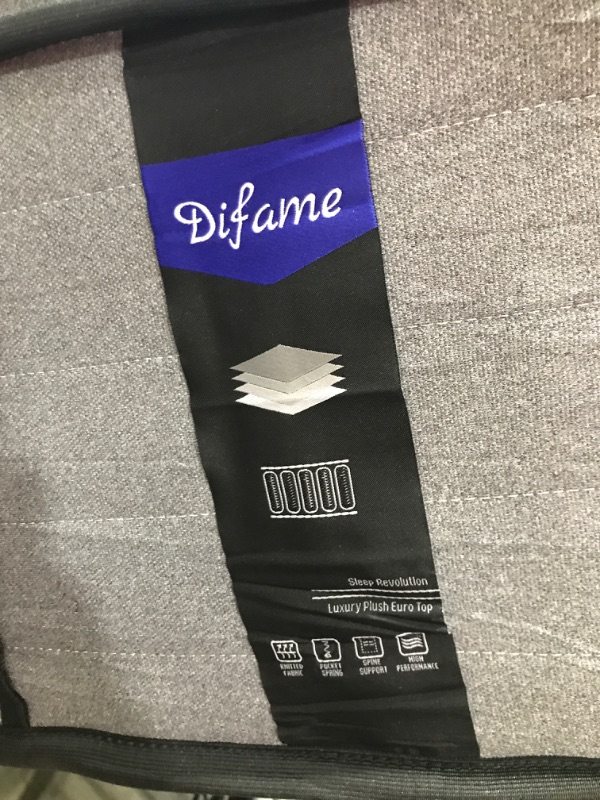 Photo 4 of  DIFAME Queen Mattress,14 Inch Hybrid Queen Size Mattress in a Box,Memory Foam Mattress Queen Size with Individual Pocket Spring,Medium Firm Mattress for Pressure Relief,Edge Support 