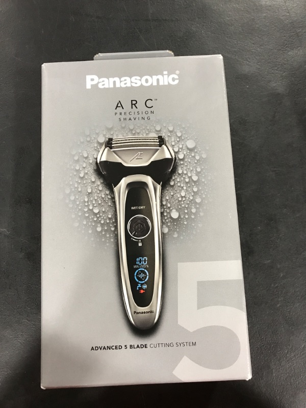 Photo 2 of Panasonic - Arc5 Wet/Dry Electric Shaver - Silver