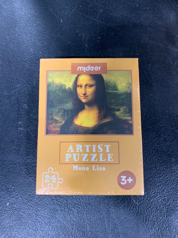 Photo 2 of YOGEON 24 Pieces Da Vinci Mona Lisa Puzzle, Toddler Artist Puzzles for Kids Ages 3-5,4-6 Easy-an Intellectual Decompression Entertainment Game and Preschool Educational Learning Toys