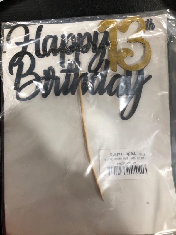 Photo 1 of 13th Happy birthday cake topper happy birthday cake decoration 13th birthday party decoration gift plugin