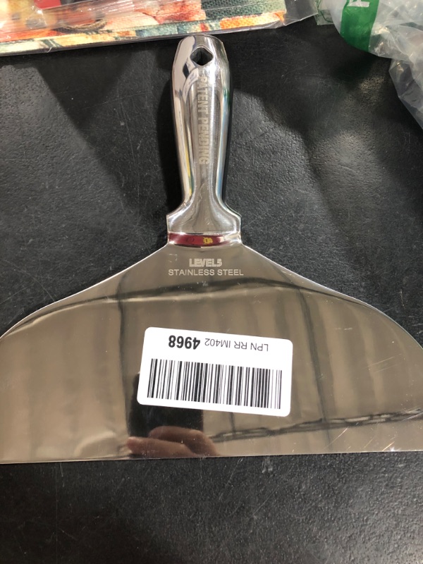 Photo 1 of 10" All Stainless Steel Joint Knife - LEVEL5 | Professional Grade Putty Blade, Premium Polished All-Metal, Precision Ground Edge, Ergonomic, Corrosion Resistant | 5-410