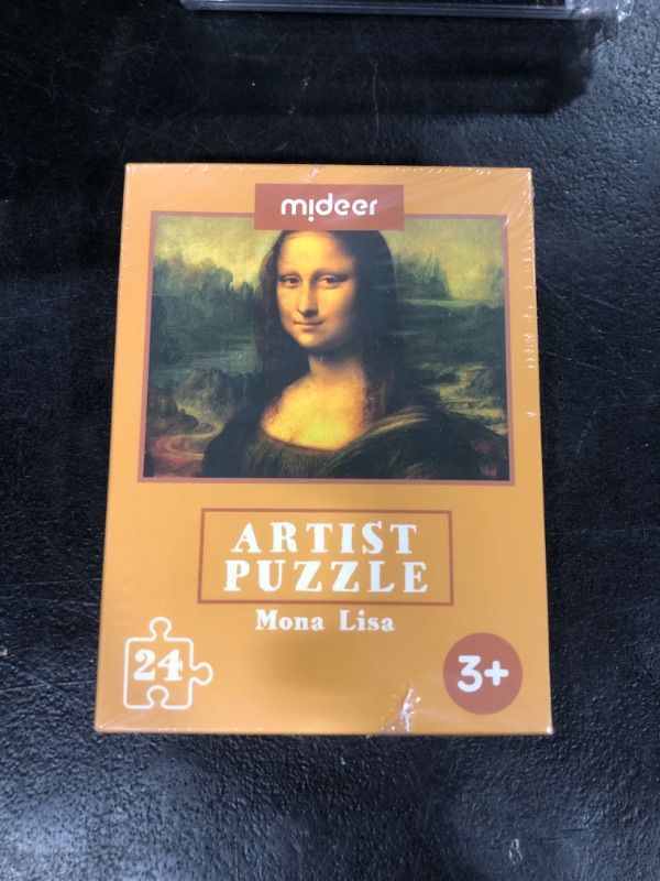 Photo 2 of YOGEON 24 Pieces Da Vinci Mona Lisa Puzzle, Toddler Artist Puzzles for Kids Ages 3-5,4-6 Easy-an Intellectual Decompression Entertainment Game and Preschool Educational Learning Toys