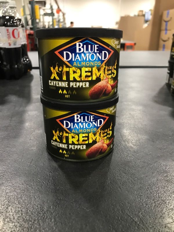 Photo 1 of Blue Diamond Almonds XTREMES Cayenne Pepper Flavored Snack Nuts (PACK OF 2) // BB DEC 3, 2024 