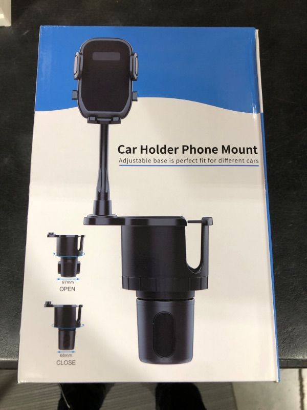 Photo 2 of DACK Golf Cart Phone Holder, Cup Holder Phone Mount, Universal Multifunctional Golf Cart Accessories, Compatible with iPhone and All Smartphones, Adjustable Long Gooseneck Golf Cart Cup Phone Cradle