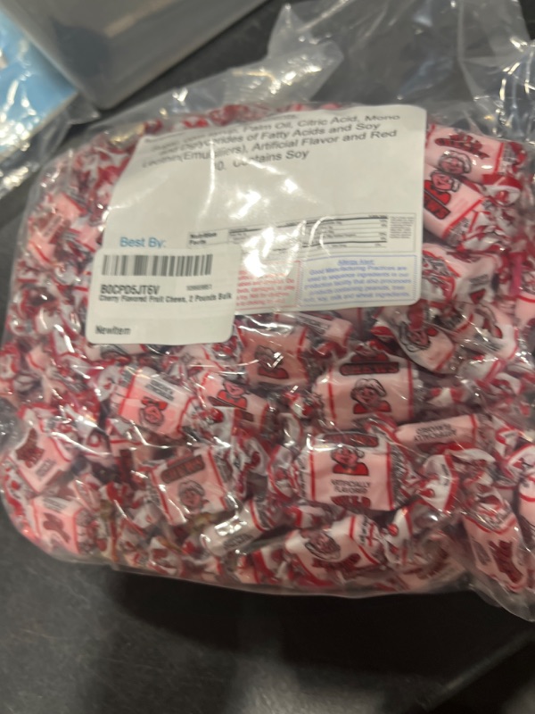 Photo 2 of Cherry Flavored Fruit Chews, 2 Pounds Bulk