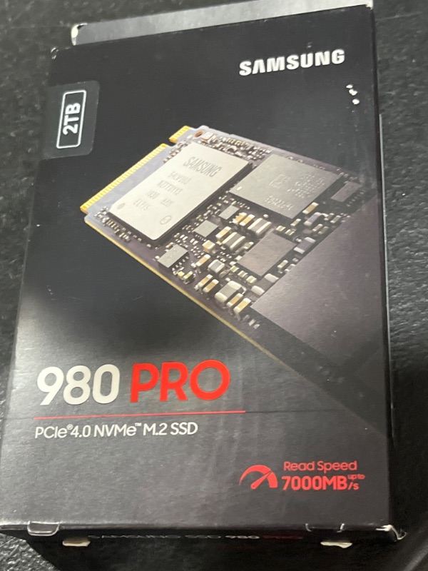 Photo 2 of SAMSUNG 980 PRO SSD 2TB PCIe NVMe Gen 4 Gaming M.2 Internal Solid State Drive Memory Card