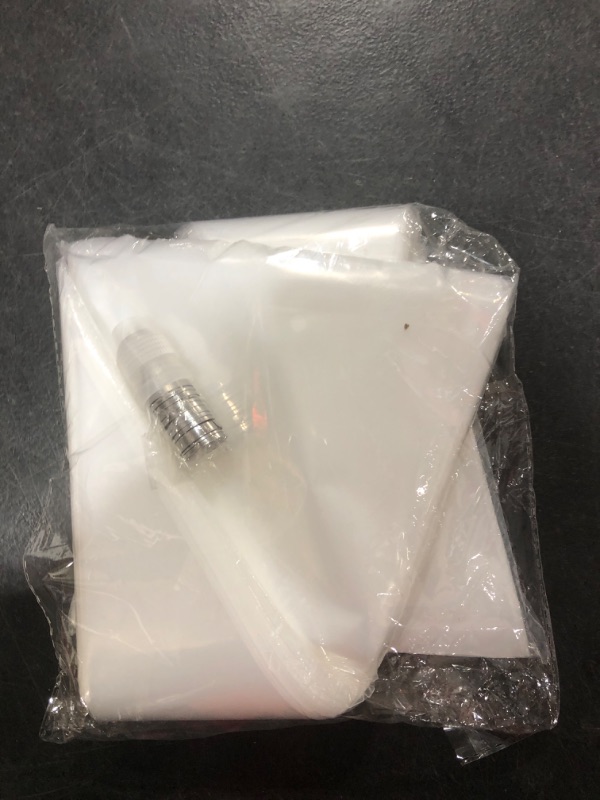 Photo 1 of 219PCS Piping Bags and Tips Set Frosting Bags Disposable 14 Inch 200PCS Anti Burst Thicken Pastry Bags with 2 Icing Bag Ties, 1 Couplers, 3 Cake Side Scrapers, 12 Frosting Tips for Cake Baking