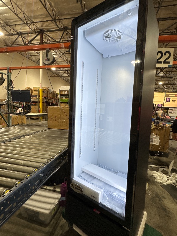 Photo 4 of 23 in. Commercial Glass Door Merchandiser Display Refrigerator 10 cu. ft. in Black