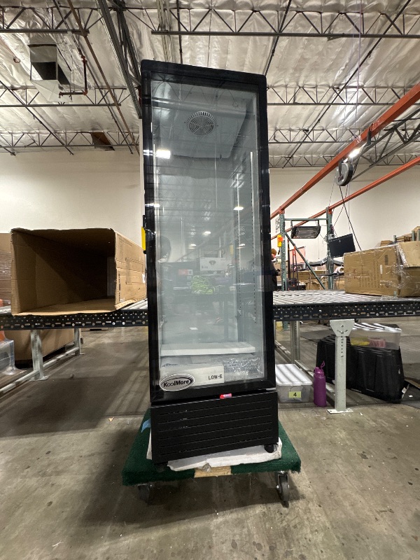 Photo 2 of 23 in. Commercial Glass Door Merchandiser Display Refrigerator 10 cu. ft. in Black