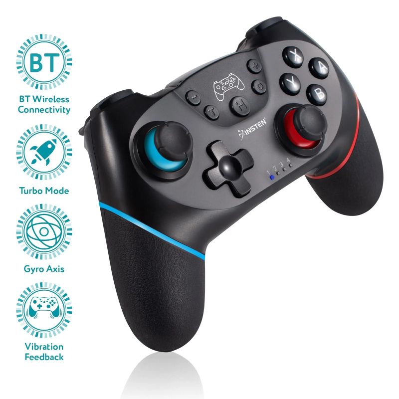 Photo 1 of Diswoe Controller for Switch, Bluetooth Controller for Switch/Switch Lite, Wireless Controller with Turbo, Gyro Axis, Dual Shock and Motion Control, Easy and Long Game