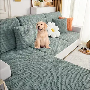 Photo 1 of 2024 New Magic Sofa Covers Washable Couch Covers Stretch Waterproof Universal Cushion Covers for 1/2/3 Sectional Sofa Dog Pet Friendly Furniture Protector (Green, Back M)
