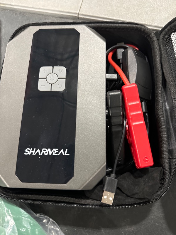 Photo 2 of Car Jump Starter with Air Compressor, Sharmeal 150PSI 4000A Car Battery Jump Starter (9.0 Gas/8.0L Diesel), 12V Car Battery Jumper Starter