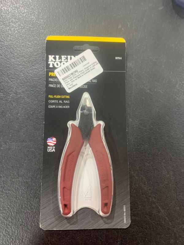 Photo 2 of Klein Tools D275-5 Diagonal Flush Cutters, Micro Wire Cutters, Ultra-Slim Precision Flush Cutter for Work in Confined Areas, 5-Inch PLIERS