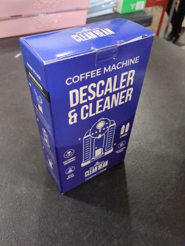 View 2 of CLEANBEAN (2 Bottles) Universal Descaling Solution - Effective Coffee Maker Cleaner Compatible with Delonghi, Keurig, Nespresso, Breville, Ninja, Easy-to-Use Liquid Coffee Machine Descaler - 4 Uses