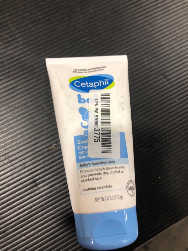 Photo 2 of Cetaphil Baby Soothe & Protect Cream with Allantoin Skin Protectant, 6 oz, Prevents Dry, chaffed or Cracked Skin, Baby Cream moisturizes for 24 Hours, Non-Greasy (Packaging May Vary)