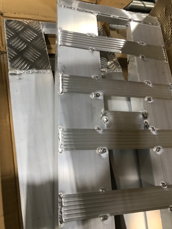 Photo 1 of YITAMOTOR 2pcs 6000lbs 84" x 14" Aluminum Trailer Ramps, Loading Ramps Car ATV Truck Auto Hauler Knife & Hook Ends