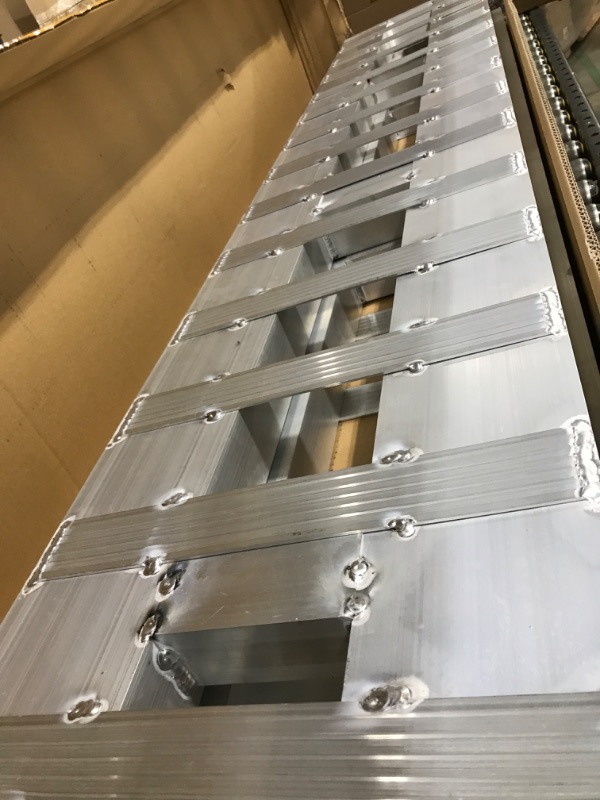 Photo 1 of YITAMOTOR 2pcs 6000lbs 84" x 14" Aluminum Trailer Ramps, Loading Ramps Car ATV Truck Auto Hauler Knife & Hook Ends