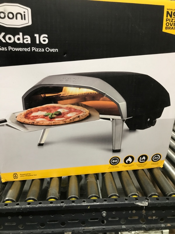 Photo 6 of Ooni Koda 16 Gas Pizza Oven – 28mbar Propane Outdoor Pizza Oven, Portable Pizza Oven For Fire and Stonebaked 16 Inch Pizzas, With Gas Hose & Regulator, Countertop Pizza Maker, Outdoor Pizza Cooker